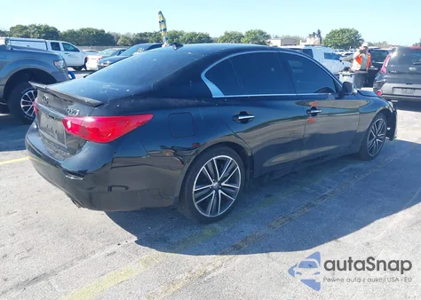 2015 Infiniti Q50 Sport из США, поврежденный, VIN JN1BV7AR1FM417597